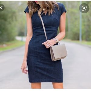 banana republic jean dress